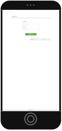 レスポンシブデザインを意識しないスマートフォン画面のイメージ